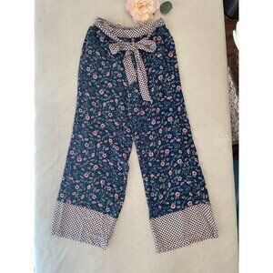 Matilda Jane Navy Floral A Day Off Pants Size S Cottagecore Tweecore Prettycore
